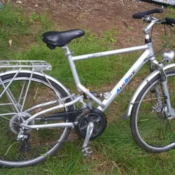 Alu Bike 7005 – City/Trekking Bike – 700c – Front & Rear Suspension – Rear Rack – German Quality