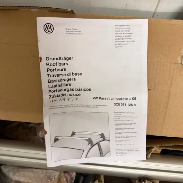 Genuine VW Passat saloon roof bars