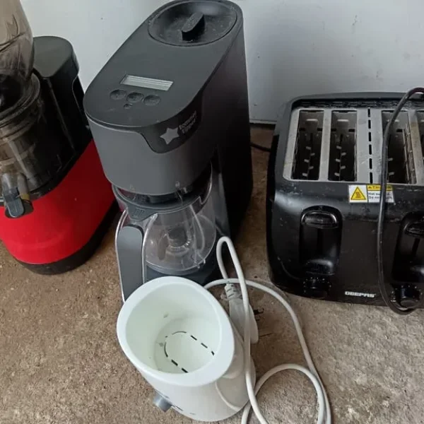 Toaster, juicer, baby food warmer and steamer