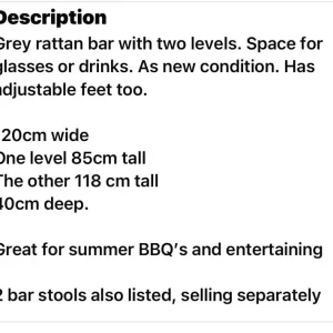 rattan garden bar - Image 5