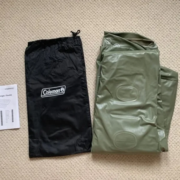 Single Camping Mattress in Khaki Green - Colman’s Camping