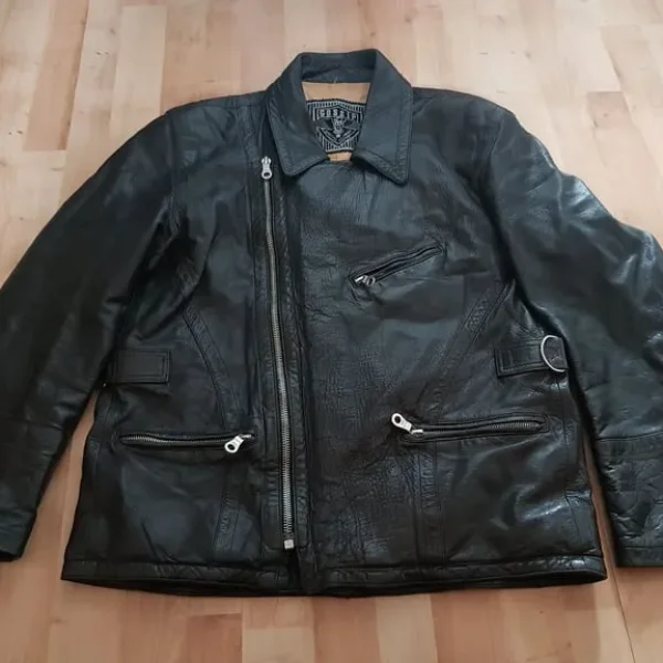 leather jacket size L large