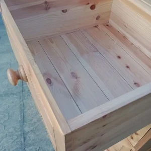 Solid Pine Chest Of Drawers 3 Over 4 Large Refurbished - Image 7