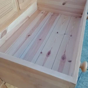 Solid Pine Chest Of Drawers 3 Over 4 Large Refurbished - Image 8