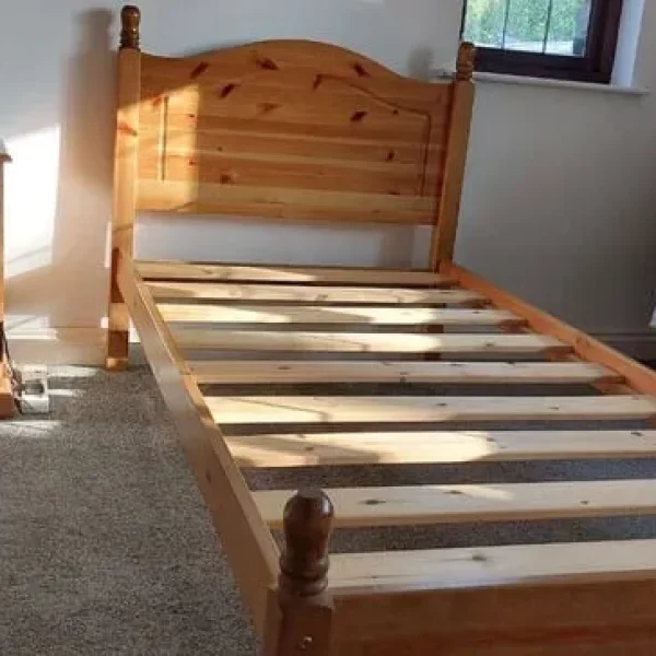 SINGLE BED WITH MATTRESS