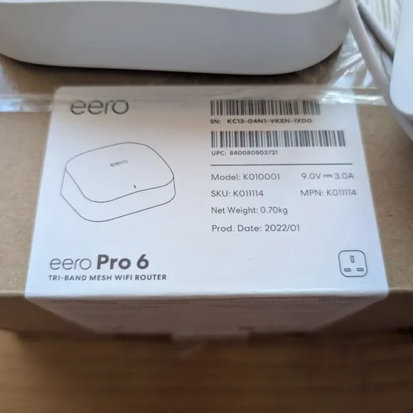 x2 Eero Pro 6 tri-band mesh routers