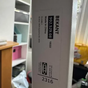 Ikea Bekant under frame white desk base - Image 4
