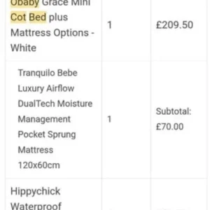 O Baby Grace mini CotBed - Image 6