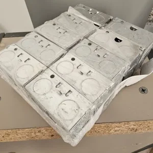 10-pack galvanised steel 35mm back boxes - Image 2