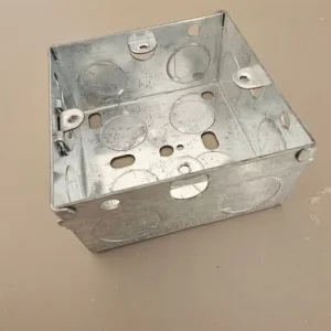 10-pack galvanised steel 35mm back boxes - Image 3