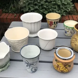 LOT of Ceramic Plant Pots / Planters / Vases