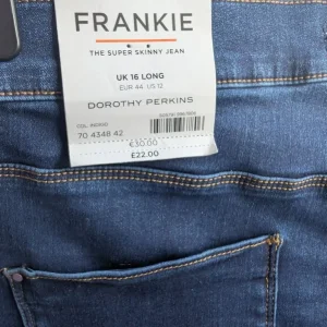 Womens Frankie Super Skinny Jeans 16 Long - Image 3