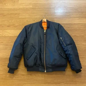 Flight Bomber Jacket MA1 Type Men’s Blue