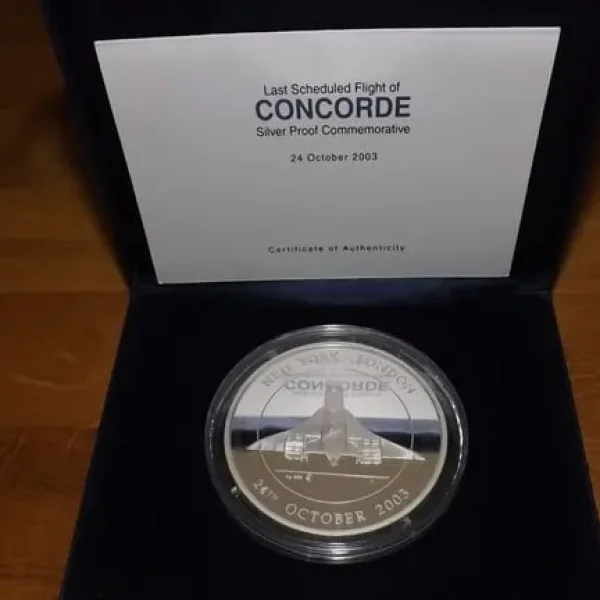 5 oz. Proof Silver Concorde Commemorative Coin, 2023