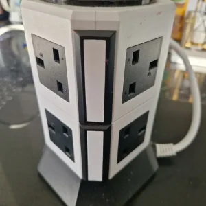 Tower Extension Lead, Extension Tower 8 AC Outlets & 4 USB Ports, Surge Protection - Image 2