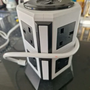 Tower Extension Lead, Extension Tower 8 AC Outlets & 4 USB Ports, Surge Protection - Image 3