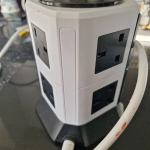 Tower Extension Lead, Extension Tower 8 AC Outlets & 4 USB Ports, Surge Protection - Image 4