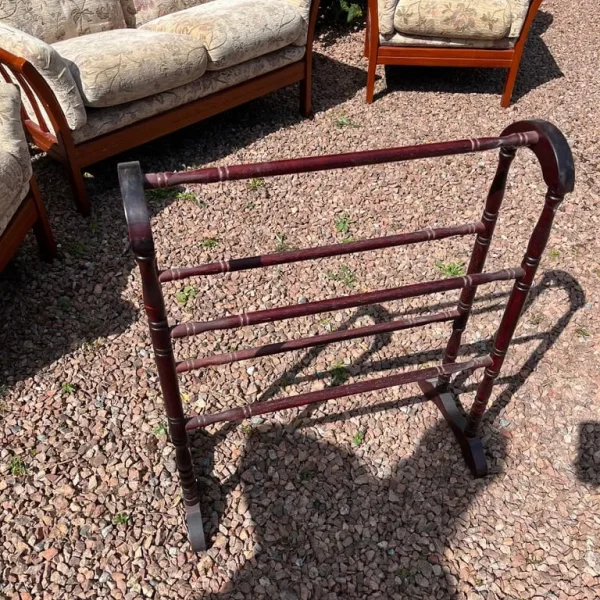 Vintage Wooden Towel Rail