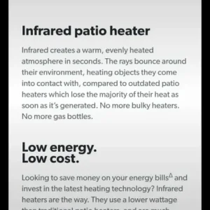 G tech heatwave patio heater - Image 5