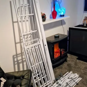 Ex store display High sleeper bedframes in white. - Image 3