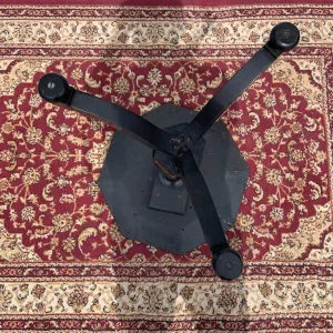 Antique brass inlay side table. - Image 8