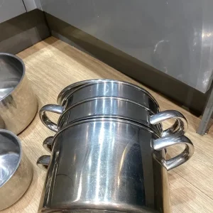 2 saucepans with lids and a steamer pan set - £14 (Wallisdown) - Image 5