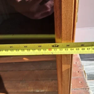 £5 Tv unit wooden on wheels - Image 6