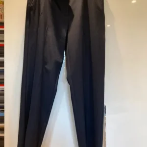 M&S Collection Navy Mid Rise Straight Trousers, Short Length - Image 2