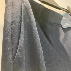 M&S Collection Navy Mid Rise Straight Trousers, Short Length - Image 3