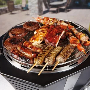 Portable Smokeless Charcoal BBQ Fan Assisted Grill, Tabletop BBQ + Bag - Image 2