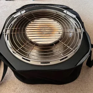 Portable Smokeless Charcoal BBQ Fan Assisted Grill, Tabletop BBQ + Bag - Image 5