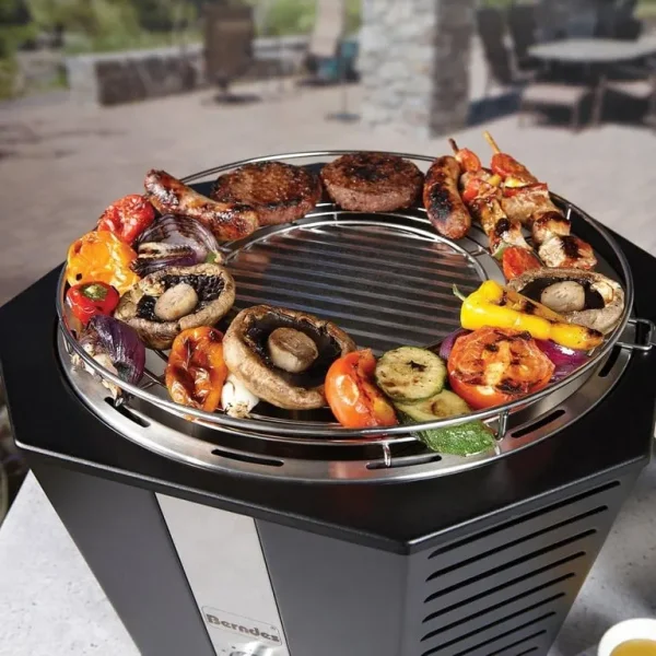 Portable Smokeless Charcoal BBQ Fan Assisted Grill, Tabletop BBQ + Bag
