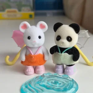 Sylvanian Families Rainy Day Duo Set with Box and Baby Forest Friends Blind Bag Bundle - Image 2