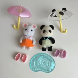 Sylvanian Families Rainy Day Duo Set with Box and Baby Forest Friends Blind Bag Bundle - Image 3