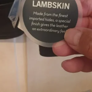 Black Leather Bomber Jacket XL new unused - Image 2