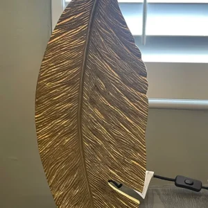 Stunning Set of Heathfield & Co Gold Leaf Metal Lamp - Image 4