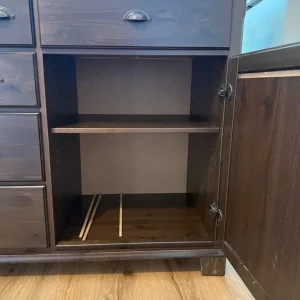 IKEA Markör large sideboard, with drawers & doors solid wood walnut colour, good condition - Image 4