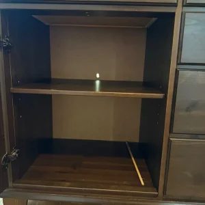 IKEA Markör large sideboard, with drawers & doors solid wood walnut colour, good condition - Image 5