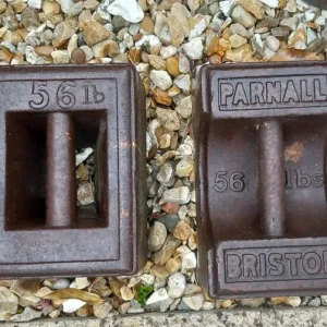 Vintage 56 lb Cast Iron Weights