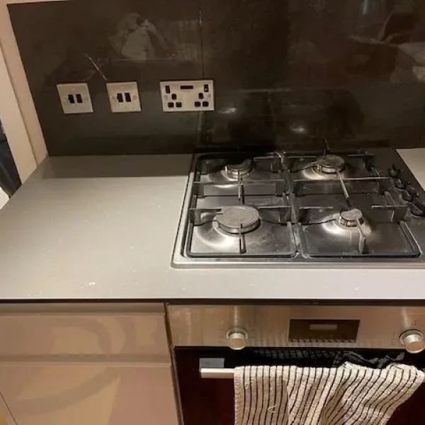 2.45m length of solid laminate kitchen worktop (new)