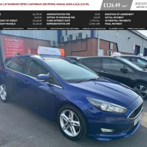 2016 Ford Focus 1.0T EcoBoost Zetec S Hatchback 5dr Petrol Manual Euro 6 (s/s) (125 ps) Hatchback...