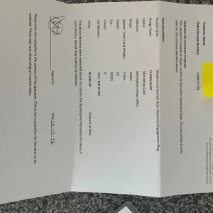 18ct White gold heart diamond ring - Image 7