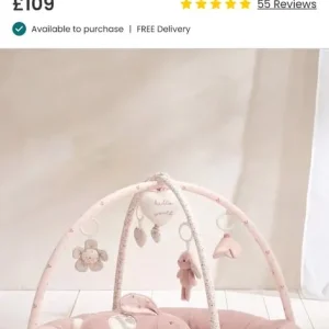 Mamas and papas welcome to the world playmat and tummy time roll - Image 5