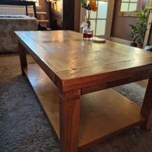 Solid oak coffee table - Image 2