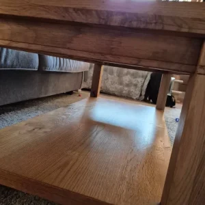 Solid oak coffee table - Image 5