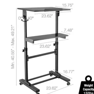 Laptop workstation table desk - Image 3