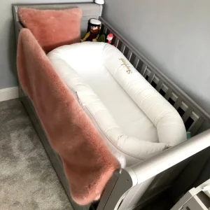Babymore Stella Sleigh Cot Bed with mattress (optional)