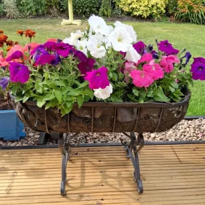 Pair of wrought iron plant containers £30 the pair - Image 2