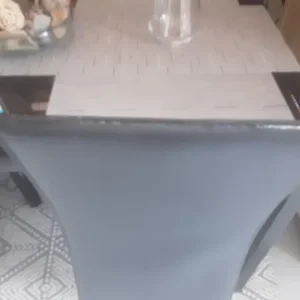 Dining table and chairs glass - Image 5