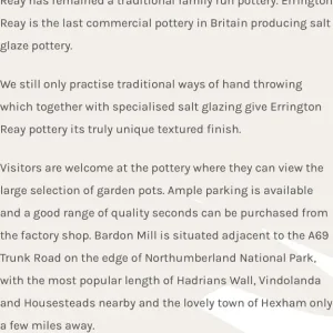 PAIR ERRINGTON REAY salt glazed strawberry/herb pots. See description - Image 5